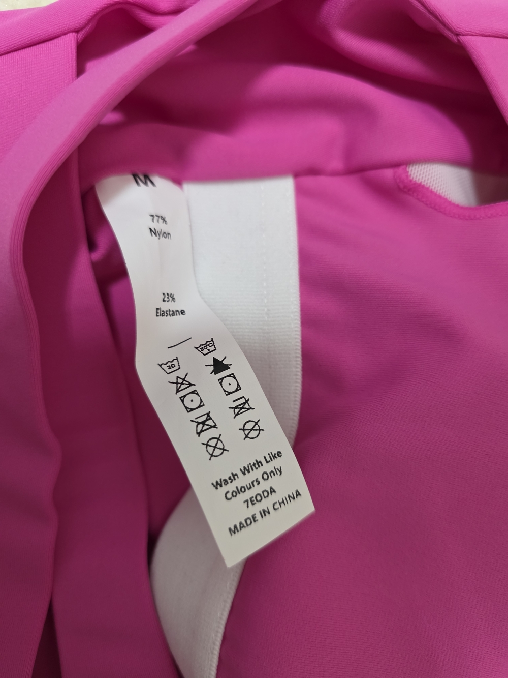HALARA Hot Pink Cropped Tank with Cross-Back Straps - Picture 3 of 3